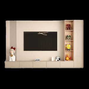 Modern LED <b>Wall</b>-<b>Mounted</b> <b>TV</b> Cabinet <b>for</b> Living Room and Hotel Use Luxury Design <b>TV</b> Unit - Product Image 5