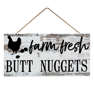Panneau décoratif en forme d'œuf de poule, plaque de porte, décoration de ferme américaine, panneau suspendu, panneau de bienvenue, plaque en bois à suspendre - Product Image 5