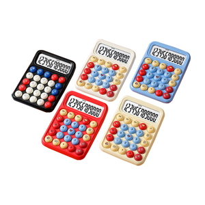 Calculatrice mignonne et colorée avec écran à 12 chiffres, en caoutchouc, pour bureau/école, promotionnelle - Product Image 1