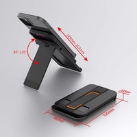 Support de bureau réglable en hauteur et en angle pour téléphone et tablette, en ABS, avec tapis antidérapant flexible, compatible avec toutes les marques, portable