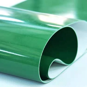 Rok lembut industri Mini kualitas tinggi sabuk konveyor dinding samping pola rumput PVC hijau harga grosir pemandu OEM murah - Product Image 2