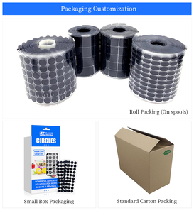 Points adhésifs ronds noirs et blancs ou colorés, autocollants de fixation <span class=keywords><strong>Velcro</strong></span> pour fixer sur les boîtes de jouets et les sacs - Product Image 6
