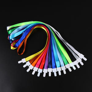 Lanières en polyester de haute qualité, lanières en vrac <span class=keywords><strong>pour</strong></span> badges d'identification, clés, plates avec boucle en ABS, porte-badge en plastique - Product Image 1