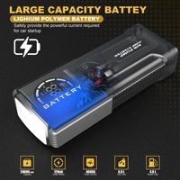 Jump Starter Mobil Portabel 24000mah Polimer Lithium Pompa Udara Kendaraan Luar Ruangan Truk Alat Darurat Arus Puncak 4000A