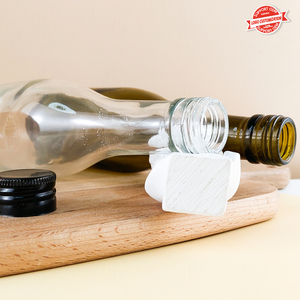 <strong>Mini</strong> 200ml Clear Amber Glass Wine <strong>Bottles</strong> for Red Wine Tequila Brandy Serving Cork Sealing Screen Printing for <strong>Champagne</strong> Serving - Product Image 4