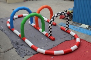 Piste <span class=keywords><strong>de</strong></span> course Grand gonflable Go Karts piste <span class=keywords><strong>de</strong></span> course piste <span class=keywords><strong>de</strong></span> course à air extérieur pour voiture tamponneuse - Product Image 4