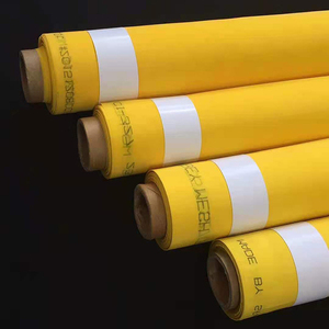 Yellow white 80 100 110 120 150 195 200 250 300 mesh nylon polyester silk screen printing mesh