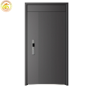 Nhà máy bên ngoài kim loại lối vào phía trước nhập thép an ninh bên ngoài cửa - Product Image 5