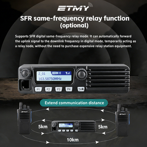 Radio mobile numérique DMR GPS pour véhicule Etmy ET-M90D, petit transmetteur-récepteur numérique <span class=keywords><strong>SFR</strong></span> pour la logistique des transports - Product Image 3