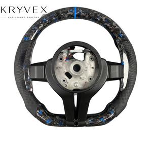 Volante Deportivo Kryvex de 3 Brazos en Fibra de Carbono con LED de Alto Rendimiento, 35 mm, para <span class=keywords><strong>BMW</strong></span> Serie F: F10, F30, F20, F22, F32, F36 - Product Image 5