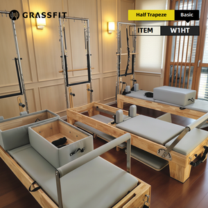 Reformer Pilates Professionnel Portable en Bois d'Érable Demi-Trapec, Tour d'entraînement de Yoga à Domicile - Product Image 1