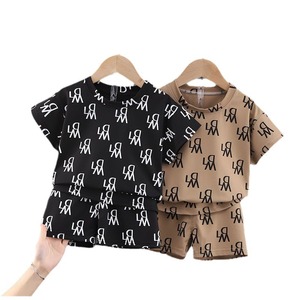ชุดเสื้อผ้าเด็กผู้ชาย2ชิ้นสำหรับเด็กผู้ชายและเด็กผู้หญิง, ใหม่ชุดผ้าฝ้าย100% พิมพ์ลายสไตล์เกาหลีฤดูร้อน - Product Image 2