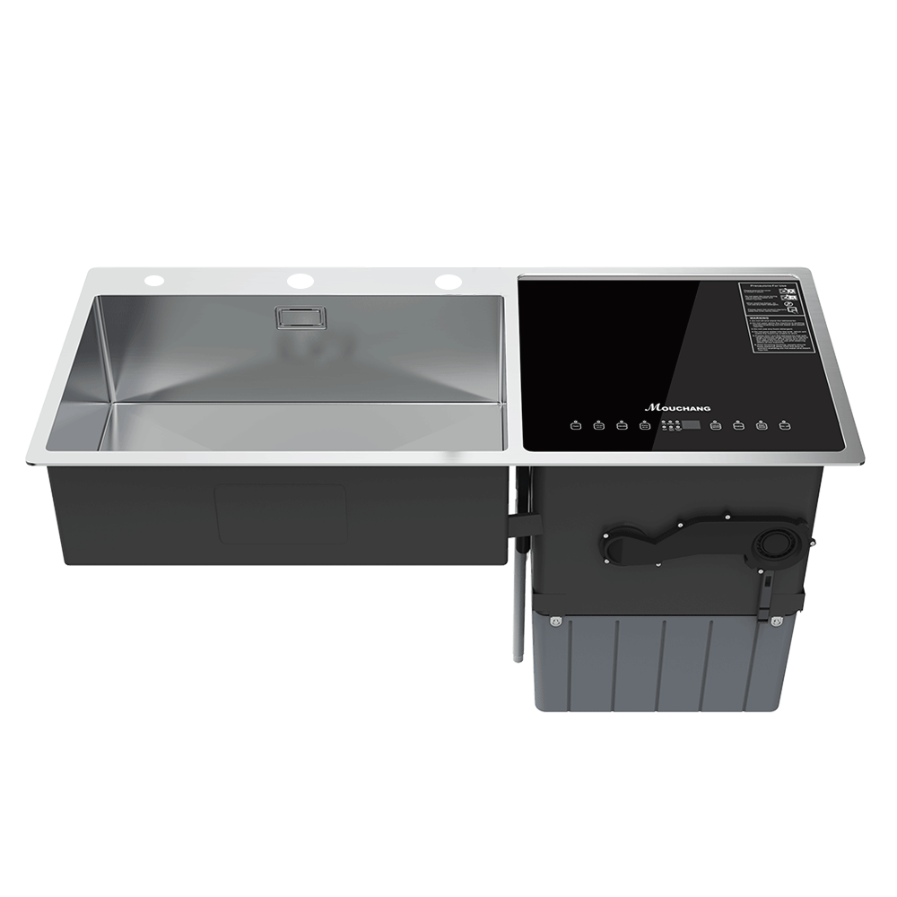 Factory Direct Sale Multifunction Commercial Table Top Smart Dishwasher With Kitchen Sink Manufacturer