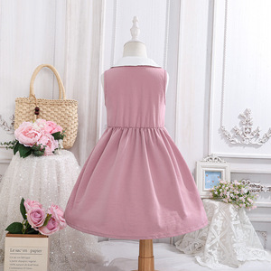 Robe d'été 2026 style académique, col Claudine, pour filles, style princesse douce et élégante - Product Image 4