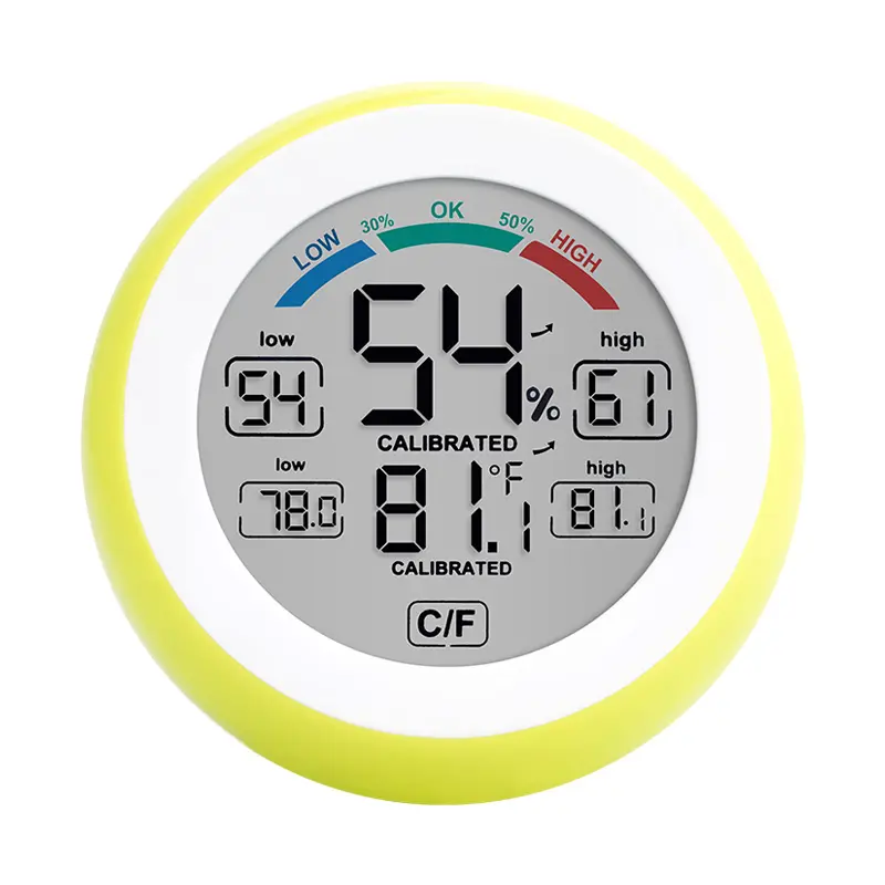 hygrometer indoor beauty max min temperature humidity meter colorful screen