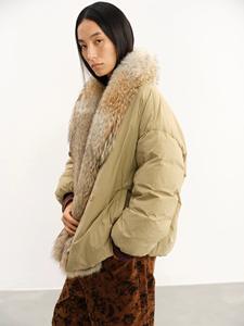 2025 nuovo cappotto a bolle da donna di moda invernale ampio elastico spesso e caldo cappotto di pelle d'oca bianca da donna - Product Image 3