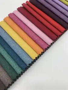 Hot Bán Phổ Biến 100% Polyester Hiện Đại Moq Thấp Vải Lanh Không Dệt Cho Ghế Sofa