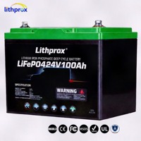 Batterie LiFePO4 24V 100AH Grade A 6000 Deep Cycle pour stockage domestique, BMS intelligent RS485, connecteur Anderson, CE RoHS IP67, OEM ODM