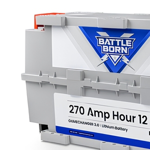 Batterie au lithium LiFePO4 à cycle profond chauffée Battle Born BBGC3H 270Ah 12V pour stockage d'énergie hors réseau - Product Image 3
