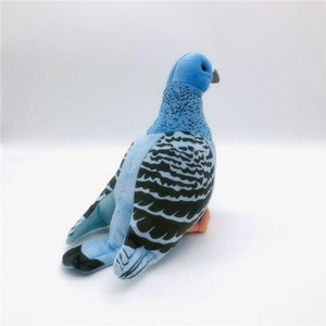 8720 Pigeon en peluche réaliste bleu de 9,8 pouces, jouet <span class=keywords><strong>oiseau</strong></span> en peluche pour <span class=keywords><strong>la</strong></span> décoration intérieure, cadeaux de Noël et d'anniversaire pour enfants, jouets en peluche Pigeon - Product Image 4