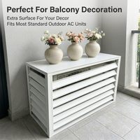 Housse de climatiseur extérieur multifonctionnelle de haute qualité, mini-parasol imperméable en alliage d'aluminium pour jardin et terrasse