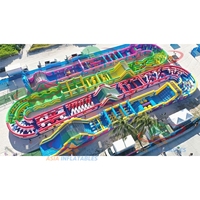 Grand trampoline gonflable pour adultes avec souffleur, jeu de fête, obstacle de saut, complet avec kits de réparation