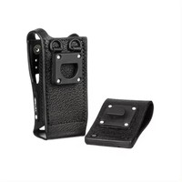 Étui de transport en cuir rigide PMLN5840A PMLN5840 avec 3 passants de ceinture pivotants pour talkie-walkie Motorola PD4801E XPR7550E DGP8550E