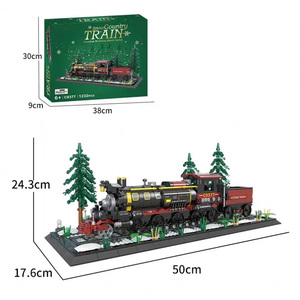 Đồ Chơi C0377 1232Pcs Giáng Sinh <span class=keywords><strong>Train</strong></span> Mô Hình Xây Dựng Khối Nhựa PC Set Cho Trẻ Em <span class=keywords><strong>Train</strong></span> Moc Gạch Cho Trẻ Em - Product Image 3