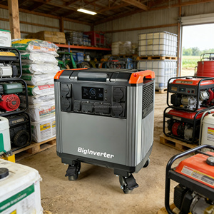 Station d'alimentation portable 5000W, générateur portable avec batterie LiFePO4, UPS IP54 pour le camping, l'alimentation de secours et les activités de plein air - Product Image 6