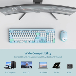 Combo de Teclado y Ratón Inalámbrico Mofii 2.4G, Teclado de Tamaño Completo con Clic Silencioso y Ratón para Computadora/Smart TV - Product Image 2