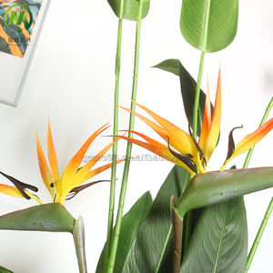 Plante artificielle d'oiseau de paradis en pot, réaliste, fausse <span class=keywords><strong>Strelitzia</strong></span> pour la décoration de la maison et des hôtels, vente en gros - Product Image 5