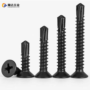 Tornillo de Cabeza Plana Phillips de Acero Inoxidable 410 Negro de Handa Hardware para Fijación de Chapa Metálica y Piedra - Product Image 1