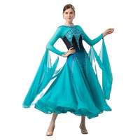 Robe de danse de salon personnalisée B-23115, nouvelle norme internationale, de haute qualité, en soie perlée, robes de danse de salon en vente