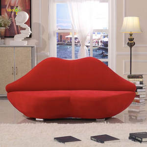 Muebles modernos para el hogar, sala de estar, con forma de labios, sexy, rojo, sofá de labios - Product Image 3
