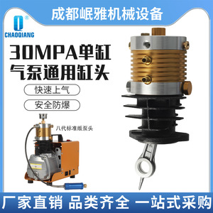 หัวปั๊มลมแบบสูบเดี่ยวอเนกประสงค์ 30MPA แรงดันสูง รุ่นมาตรฐานรุ่นที่ 8 วัสดุเหล็กแบบเชื่อมต่อโดยตรง - Product Image 5