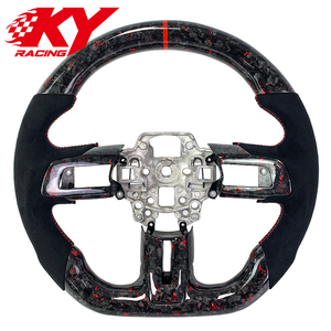 Volant sport racing en fibre de carbone forgée sur mesure pour Ford Mustang S550 GT350 500 Shelby 2015-2023 - Product Image 1