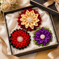 Broche Fleurie Personnalisée en Alliage pour Femme, Faite à la Main, Couleurs Variées, Idéale pour Cadeau ou Accessoire de Soirée, Prix Usine, Vente en Gros