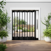 Porte pliante en treillis métallique durable avec moustiquaire pour cuisine et balcon de villa, design minimaliste – Offre spéciale
