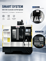 Fraiseuse CNC compacte avec guides linéaires axes X/Y pour ATC 12 outils, broche 8000 tr/min, fraiseuse CNC 3 axes
