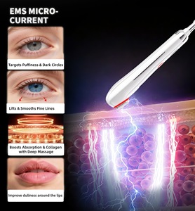 Dispositivo de Belleza Ocular 2 en 1, 6 Cabezales Intercambiables, Pluma de Masaje, Masajeador Ocular Relajante y Calmante, Compresa Caliente, Varita Masajeadora Vibratoria - Product Image 6