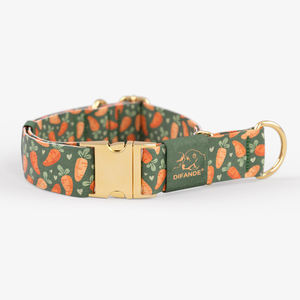 Bonito <span class=keywords><strong>collar</strong></span> de perro personalizado con hebilla de metal dorado, logotipo impreso de transferencia de calor, correa de cuello ajustable duradera para mascotas, suave y cómoda - Product Image 5