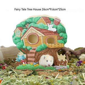 Escondite de hámster de madera maciza con diseño original - Product Image 3