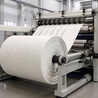 Feutre de découpe, largeur max. 2,5 m, largeur de coupe min. 15 cm, fibre 6D 7D, pour niveleur de tension et machine de nivellement