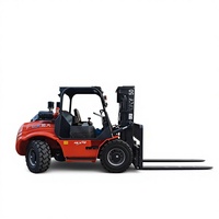 Nouveau chariot élévateur tout-terrain Kaida Diesel à transmission intégrale, capacité de charge de 5 tonnes, moteur performant hors route, chantiers de construction