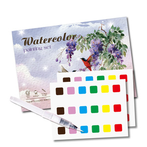ชุดวาดภาพระบายสีน้ำแบบพับได้ ปรับแต่งสีสันได้ พร้อมพู่กัน ชุดอุปกรณ์ศิลปะสำหรับวาดภาพ DIY - Product Image 3