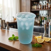 Nouvelle Offre 2026 : Gobelets à Boba en Plastique Jetables en Forme de U, Transparents, 16oz et 22oz, pour Bubble Tea, avec Logo Personnalisé, Idéaux pour la Vente à Emporter