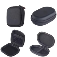 Pochette pour écouteurs EVA anti-poussière personnalisée mini étui de rangement carré pour écouteurs eva étui rond pour écouteurs eva