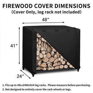 Taille Personnalisable Étanche <span class=keywords><strong>Bois</strong></span> <span class=keywords><strong>de</strong></span> <span class=keywords><strong>Chauffage</strong></span> Rack Snow Protector Patio Log Rack Cover - Product Image 2
