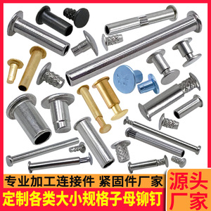 Rivets filetés en laiton de 2,0 à 6,5 mm de diamètre, autotaraudeurs, nickelés, chromés, pour applications personnalisées - Product Image 4