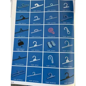Affichage personnalisé de crochet de point d'interrogation Crochet d'emballage Crochets plats en plastique pour chaussettes noir